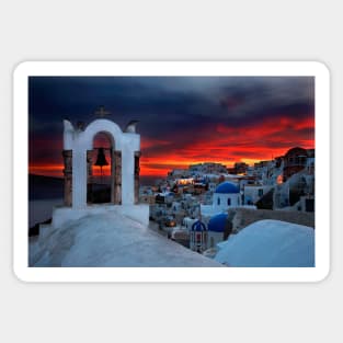 Oia sunset Sticker